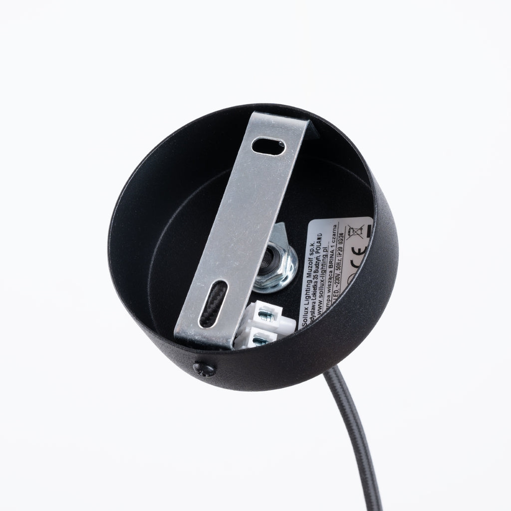 Pendelleuchte BRINA 1 Schwarz Sollux Lighting