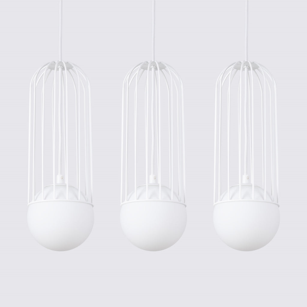 Pendelleuchte BRINA 3L Weiß Sollux Lighting