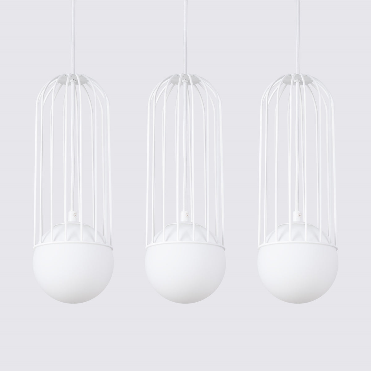 Pendelleuchte BRINA 3L Weiß Sollux Lighting