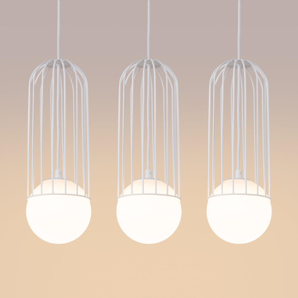 Pendelleuchte BRINA 3L Weiß Sollux Lighting