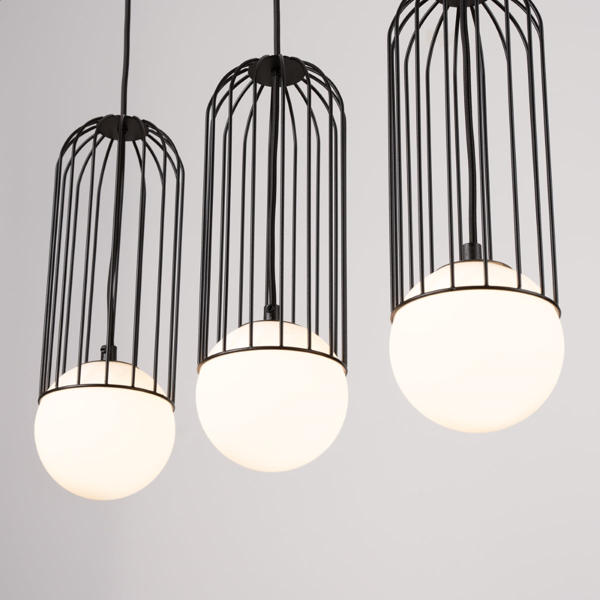 Pendelleuchte BRINA 3L Schwarz Sollux Lighting
