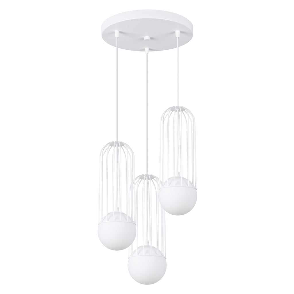 Pendelleuchte BRINA 3P Weiß Sollux Lighting