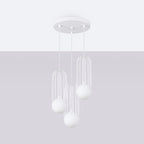 Pendelleuchte BRINA 3P Weiß Sollux Lighting