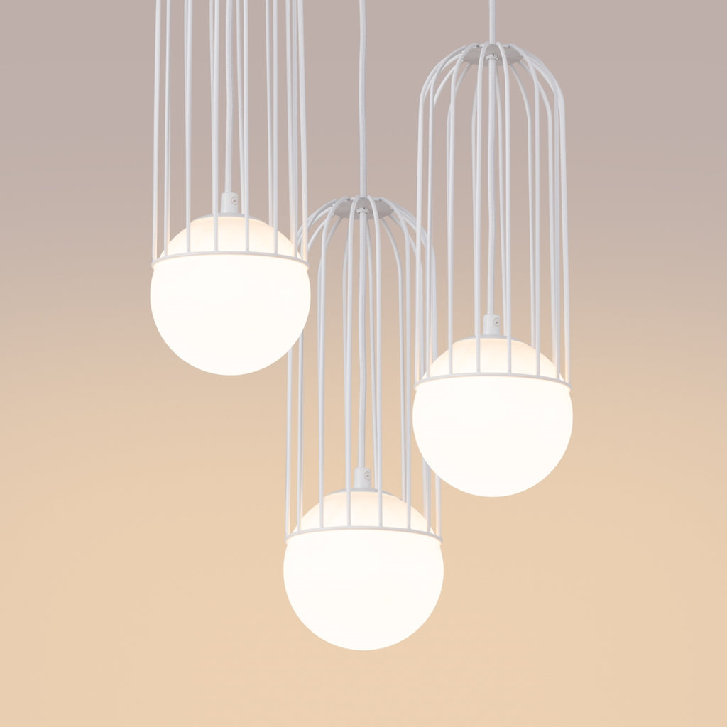 Pendelleuchte BRINA 3P Weiß Sollux Lighting