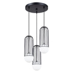 Pendelleuchte BRINA 3P Schwarz Sollux Lighting