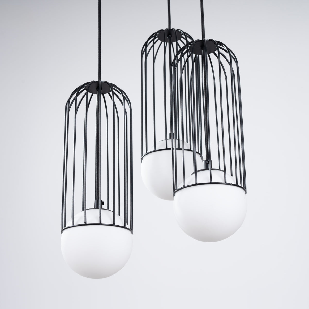 Pendelleuchte BRINA 3P Schwarz Sollux Lighting