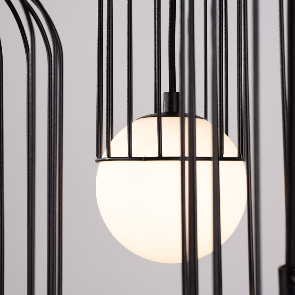 Pendelleuchte BRINA 3P Schwarz Sollux Lighting