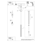 Pendelleuchte ARCHE 1 Weiß Sollux Lighting