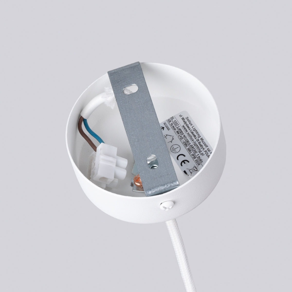 Pendelleuchte ARCHE 1 Weiß Sollux Lighting