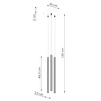 Pendelleuchte ARCHE 3P Weiß Sollux Lighting