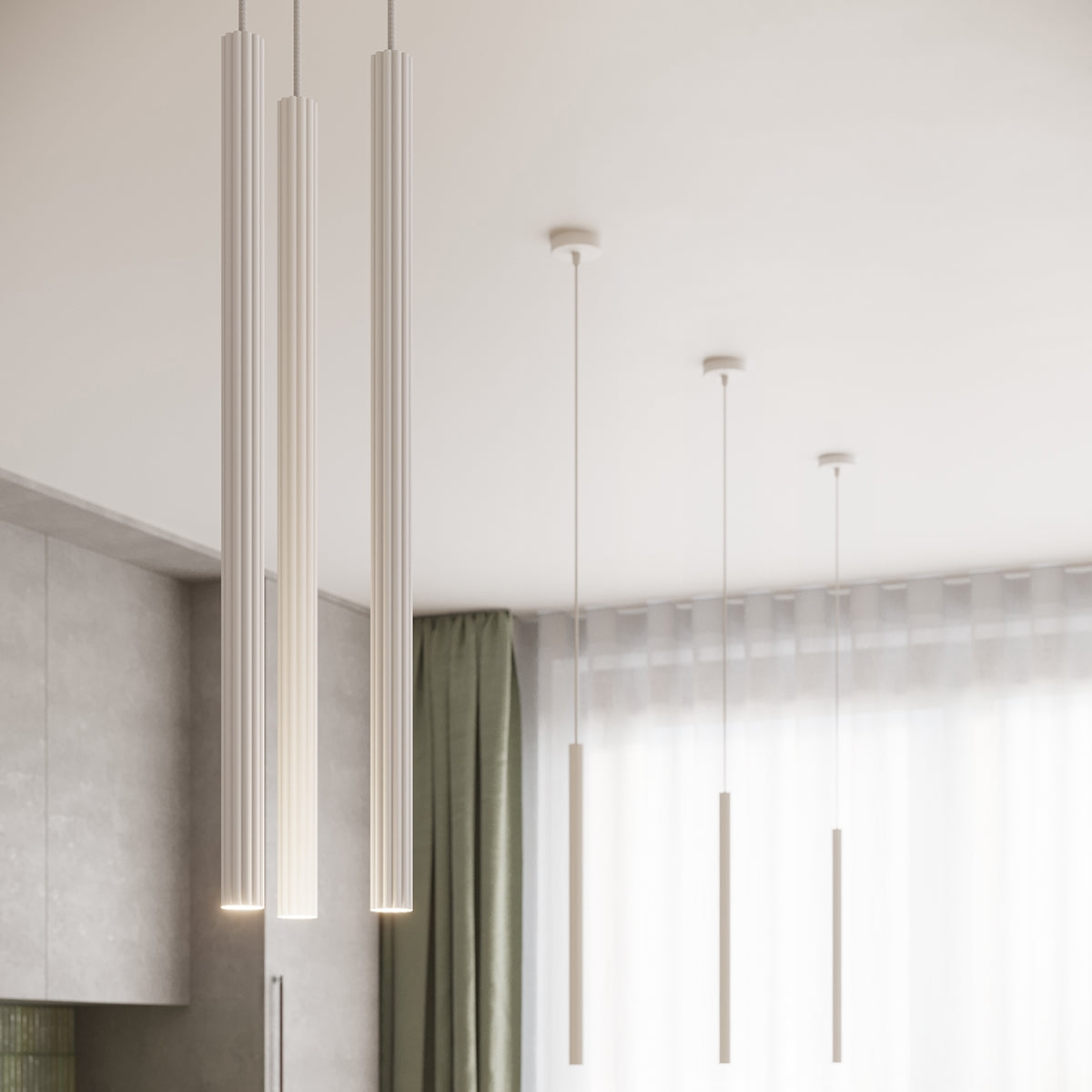 Pendelleuchte ARCHE 3P Weiß Sollux Lighting