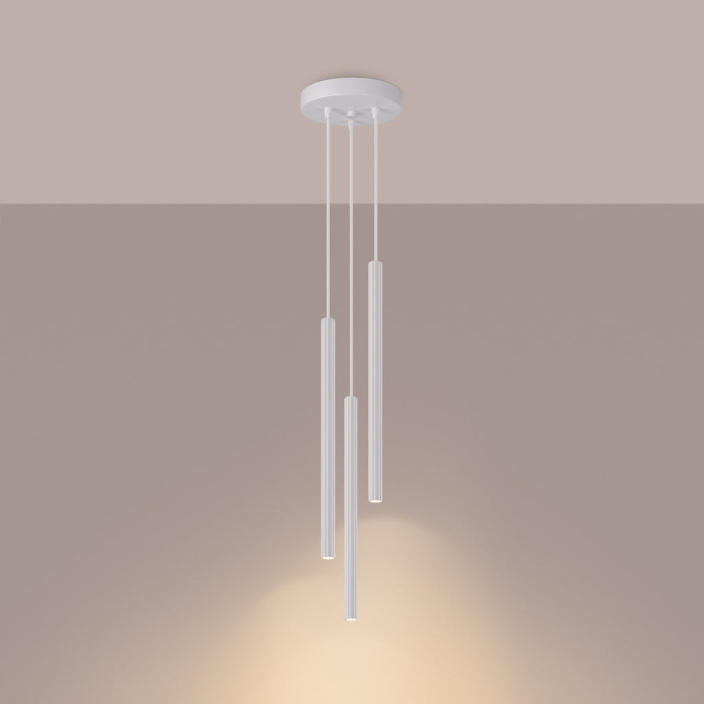 Pendelleuchte ARCHE 3P Weiß Sollux Lighting