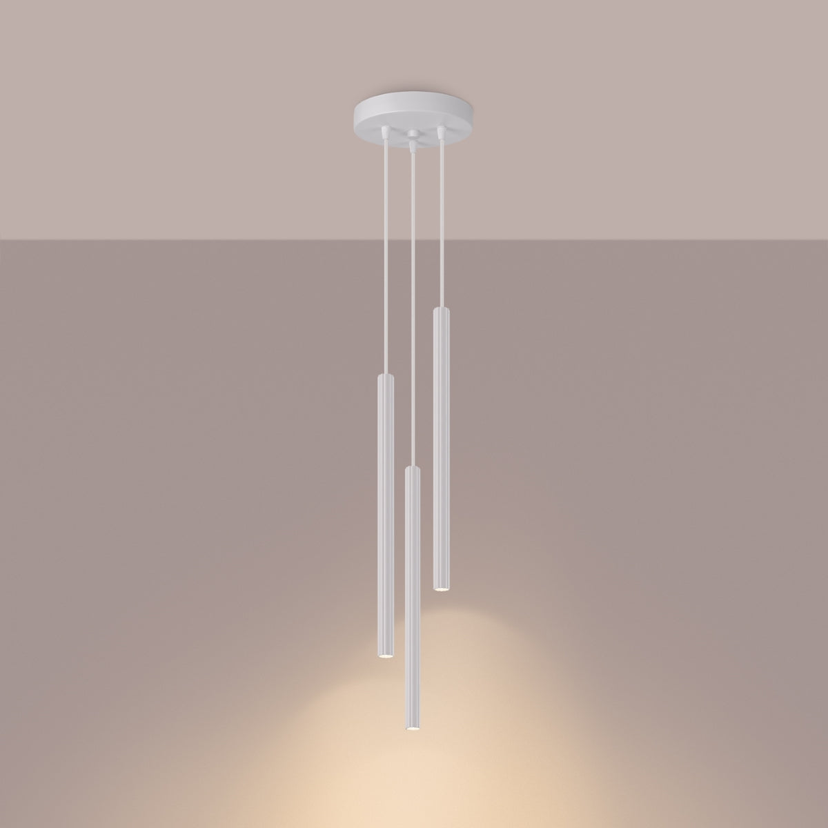Pendelleuchte ARCHE 3P Weiß Sollux Lighting