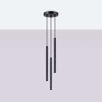 Pendelleuchte ARCHE 3P Schwarz Sollux Lighting