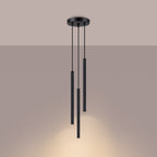 Pendelleuchte ARCHE 3P Schwarz Sollux Lighting