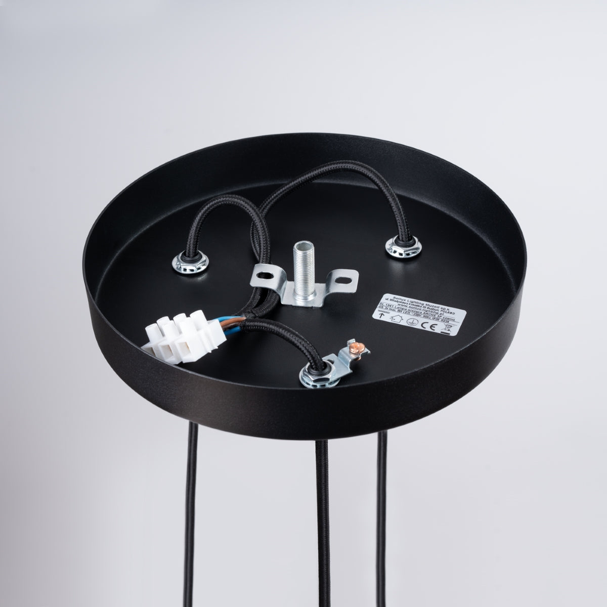 Pendelleuchte ARCHE 3P Schwarz Sollux Lighting