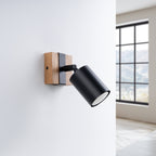 Wandleuchte FAGER 1 Schwarz Sollux Lighting