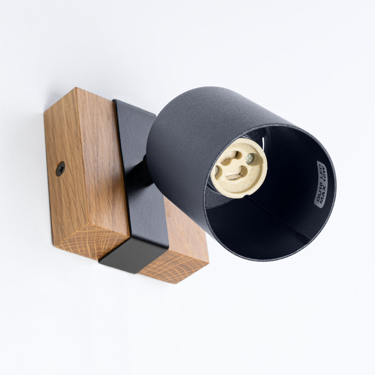 Wandleuchte FAGER 1 Schwarz Sollux Lighting
