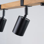 Deckenleuchte - Spot - Strahler FAGER 4L Schwarz Sollux Lighting