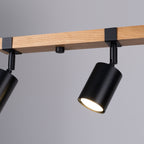 Deckenleuchte - Spot - Strahler FAGER 4L Schwarz Sollux Lighting