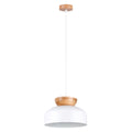 Pendelleuchte MARION Weiß & Holz Sollux Lighting