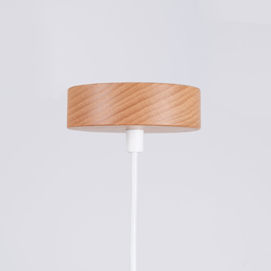 Pendelleuchte MARION Weiß & Holz Sollux Lighting