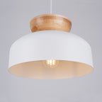Pendelleuchte MARION Weiß & Holz Sollux Lighting