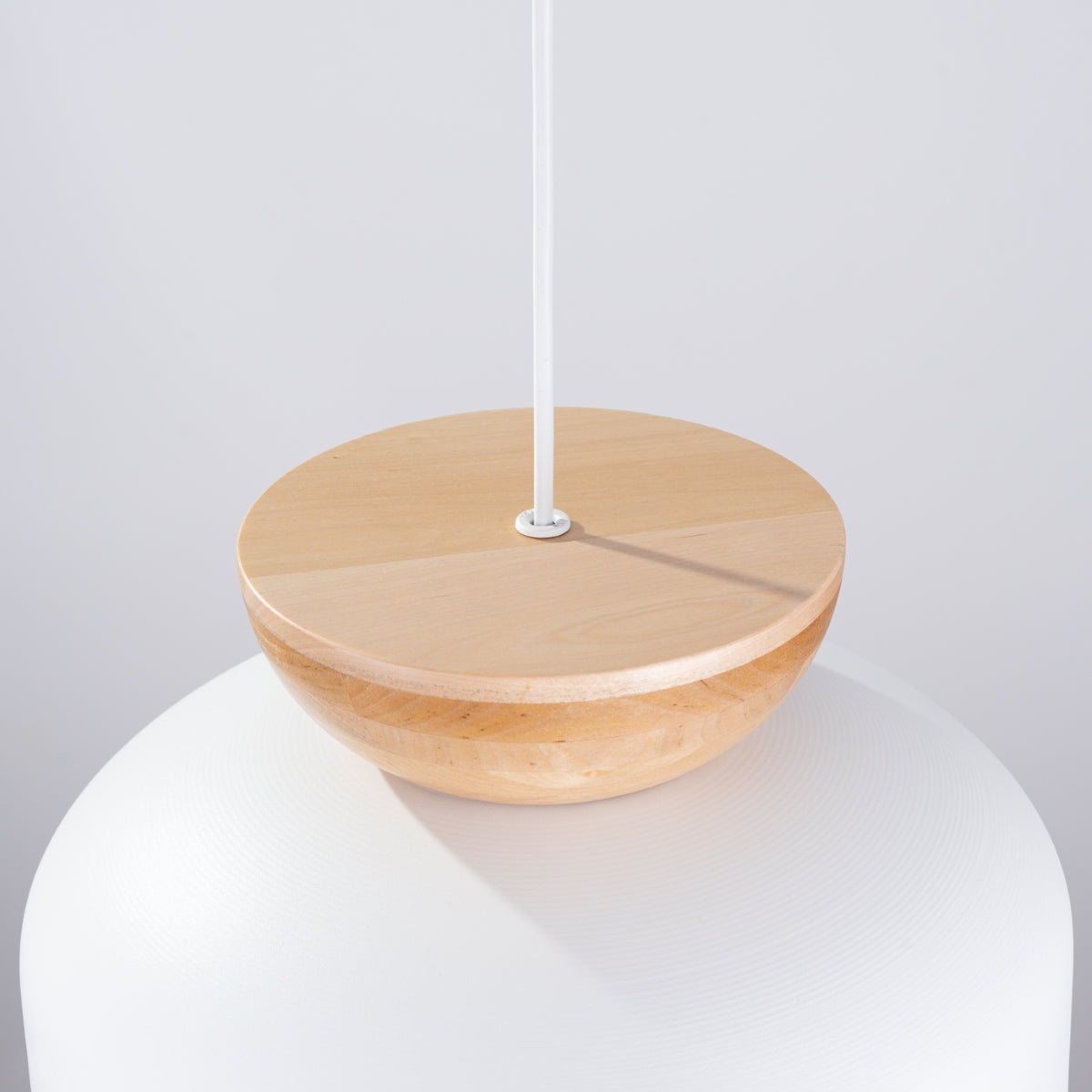 Pendelleuchte MARION Weiß & Holz Sollux Lighting