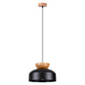 Pendelleuchte MARION Schwarz & Holz Sollux Lighting