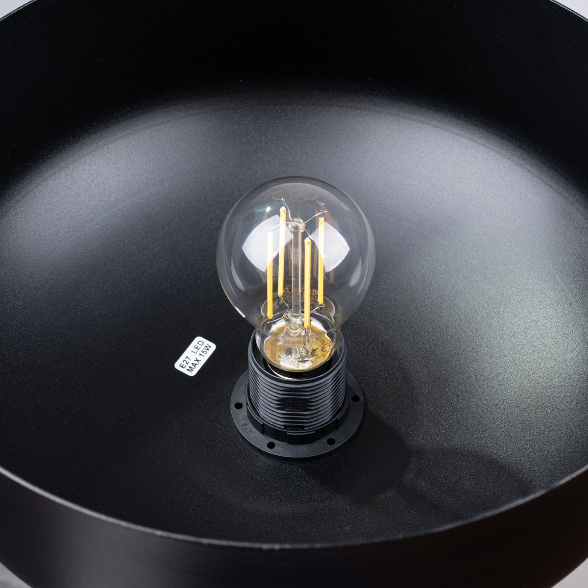 Pendelleuchte MARION Schwarz & Holz Sollux Lighting