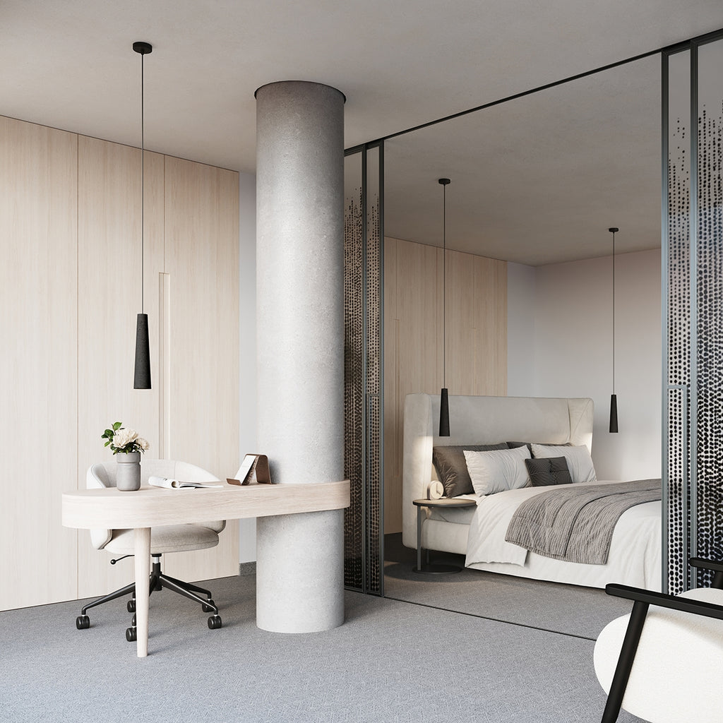 Pendelleuchte ELECTRA Schwarz Beton Sollux Lighting