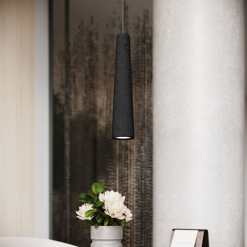 Pendelleuchte ELECTRA Schwarz Beton Sollux Lighting