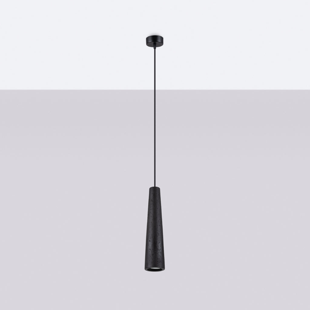 Pendelleuchte ELECTRA Schwarz Beton Sollux Lighting