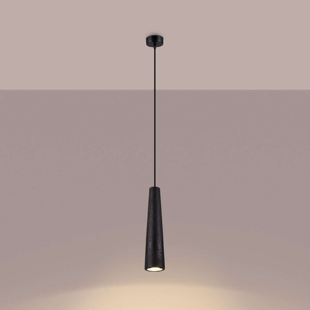 Pendelleuchte ELECTRA Schwarz Beton Sollux Lighting