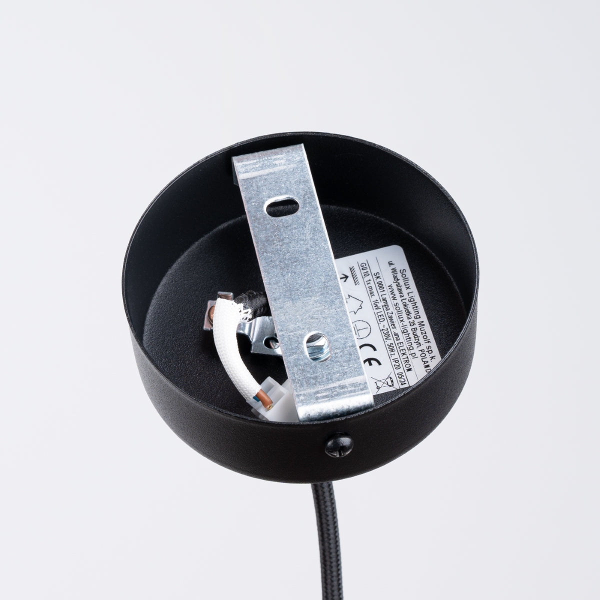 Pendelleuchte ELECTRA Schwarz Beton Sollux Lighting