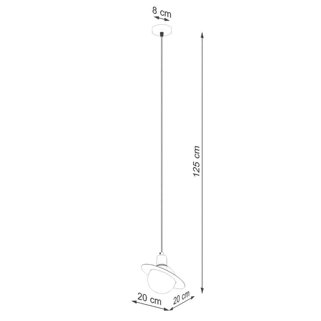 Pendelleuchte HYPERION 1 Weiß Sollux Lighting