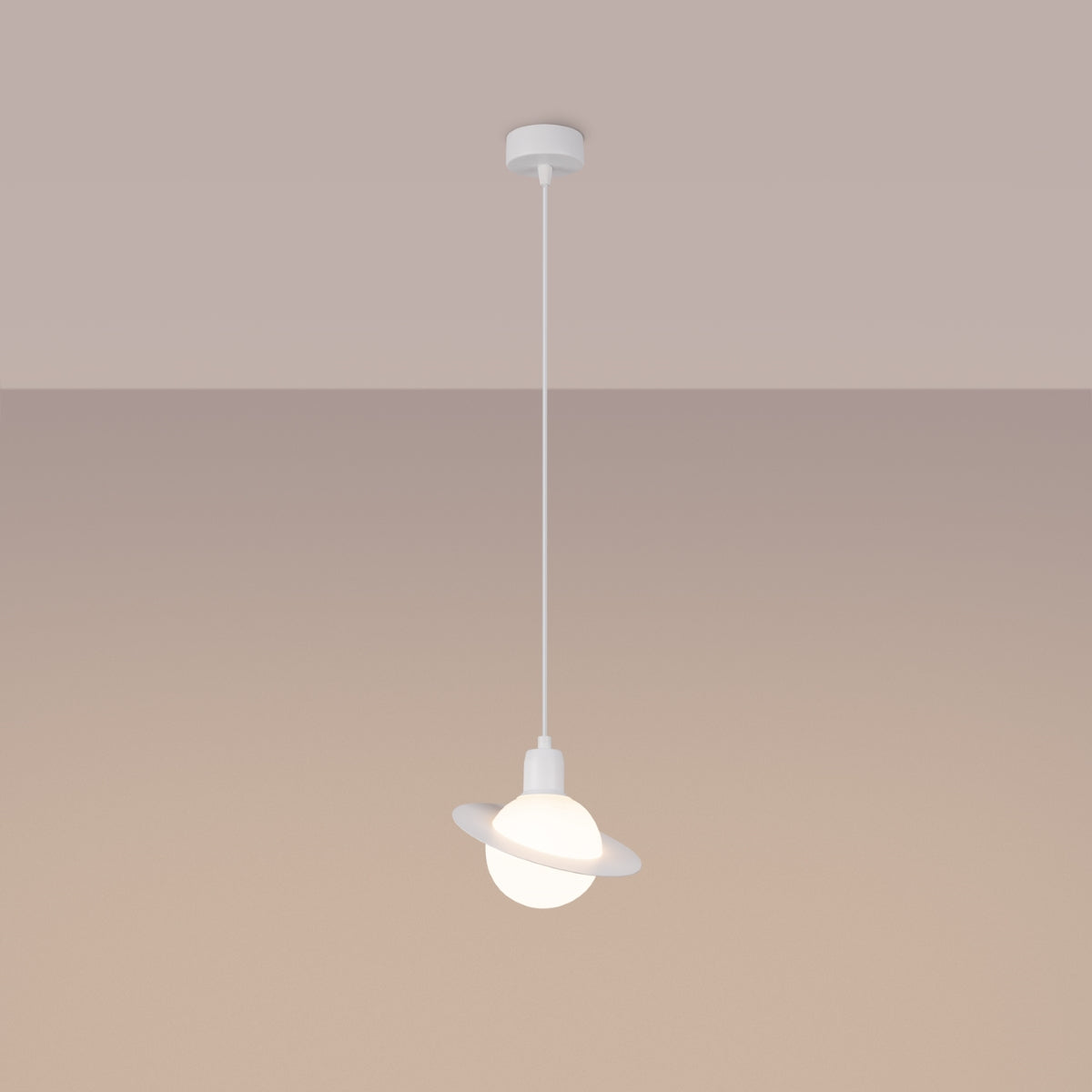 Pendelleuchte HYPERION 1 Weiß Sollux Lighting