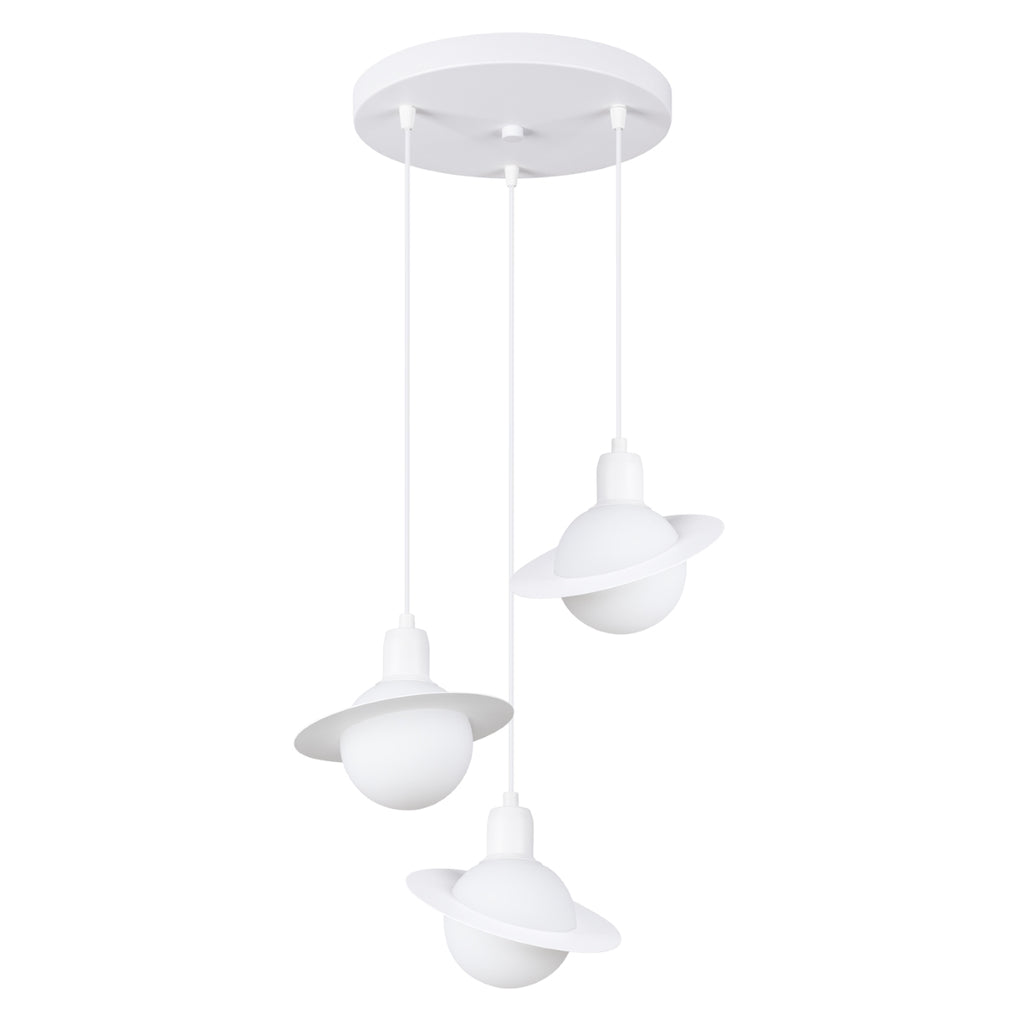 Pendelleuchte HYPERION 3P Weiß Sollux Lighting
