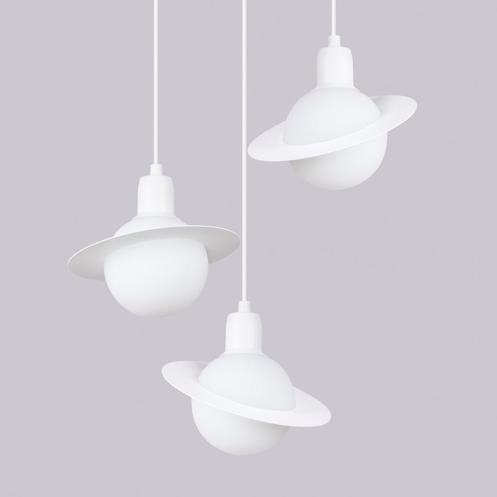 Pendelleuchte HYPERION 3P Weiß Sollux Lighting