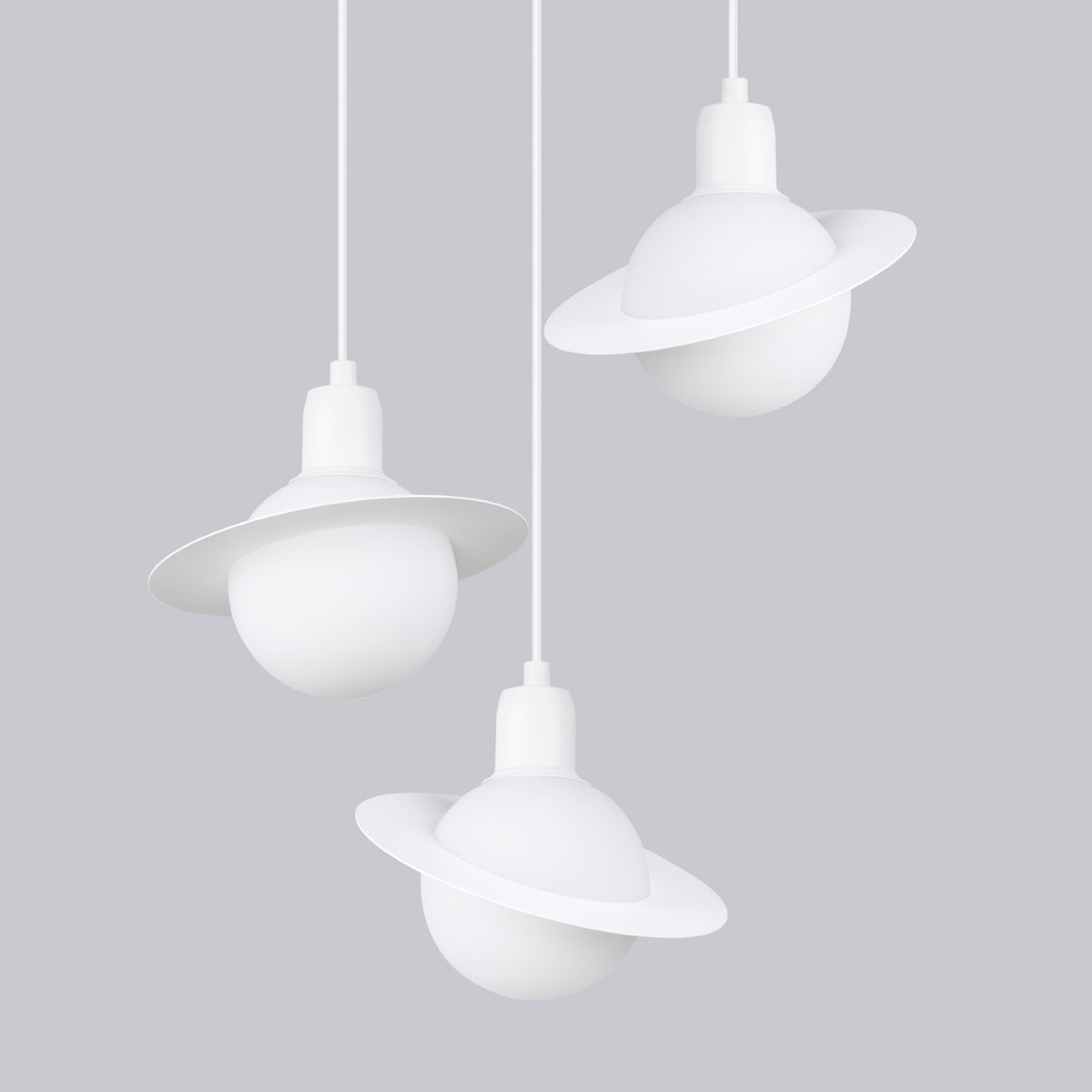 Pendelleuchte HYPERION 3P Weiß Sollux Lighting