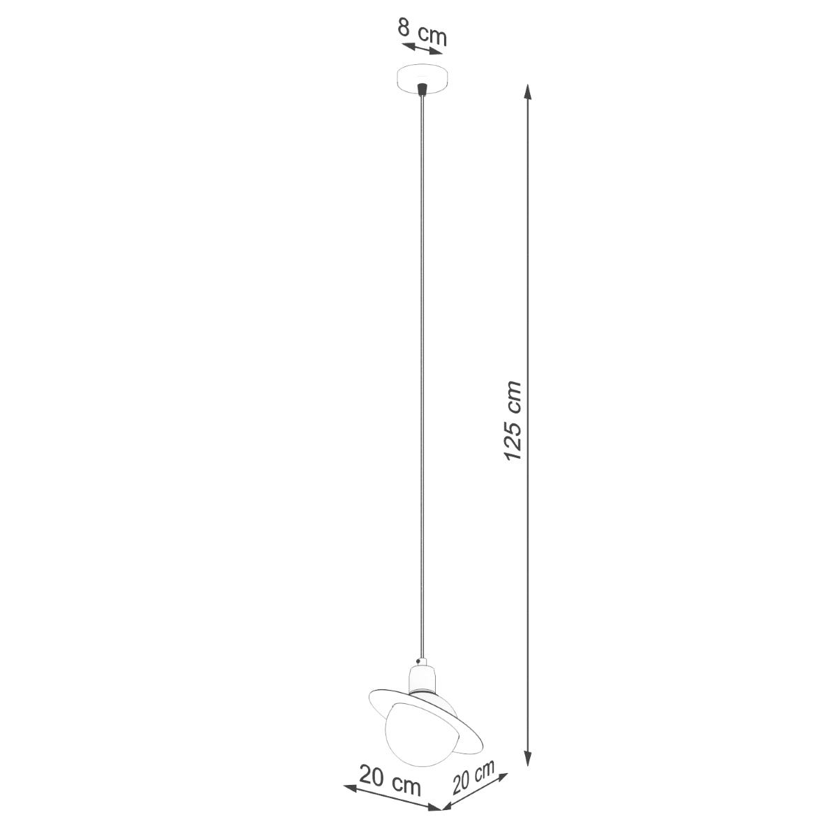 Pendelleuchte HYPERION 1 Schwarz Sollux Lighting