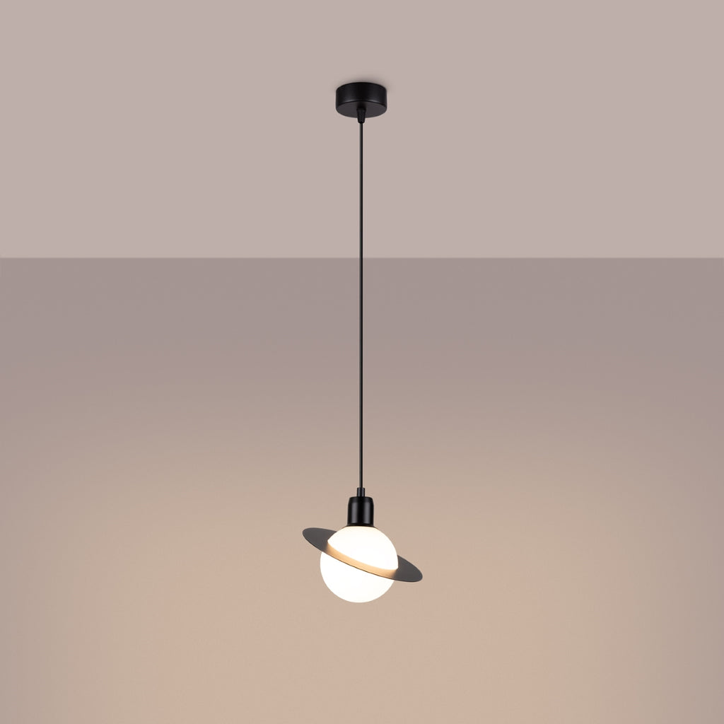 Pendelleuchte HYPERION 1 Schwarz Sollux Lighting