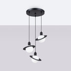 Pendelleuchte HYPERION 3P Schwarz Sollux Lighting