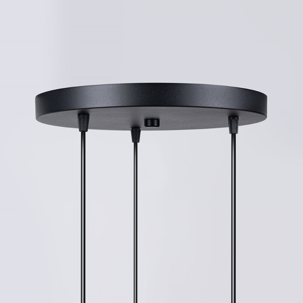 Pendelleuchte HYPERION 3P Schwarz Sollux Lighting