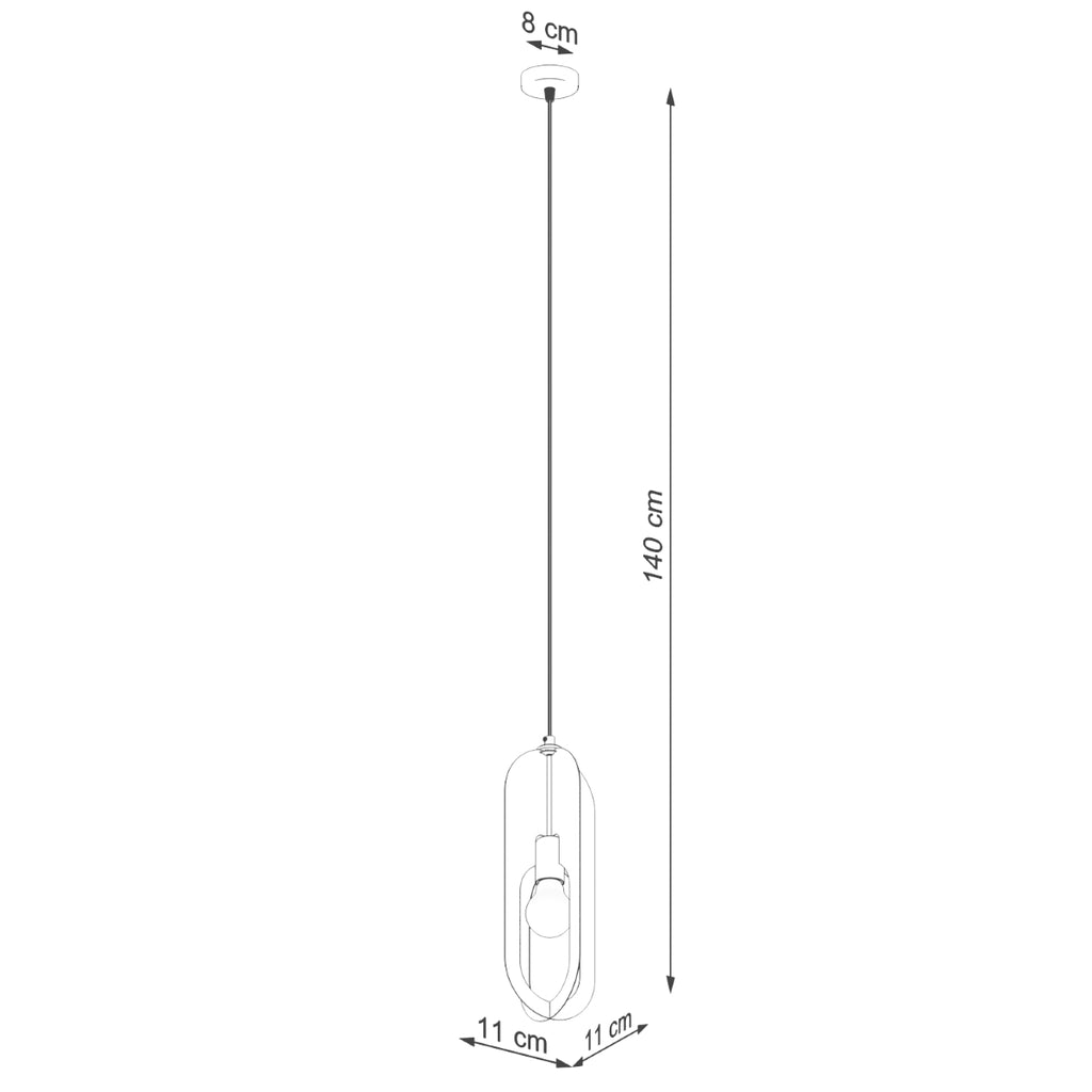 Pendelleuchte NICUS 1 Weiß Sollux Lighting