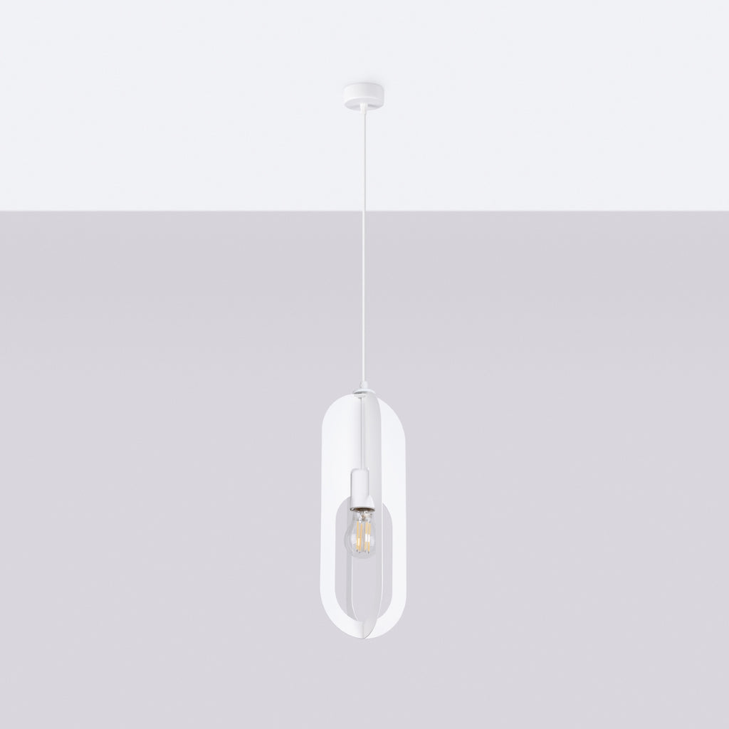 Pendelleuchte NICUS 1 Weiß Sollux Lighting