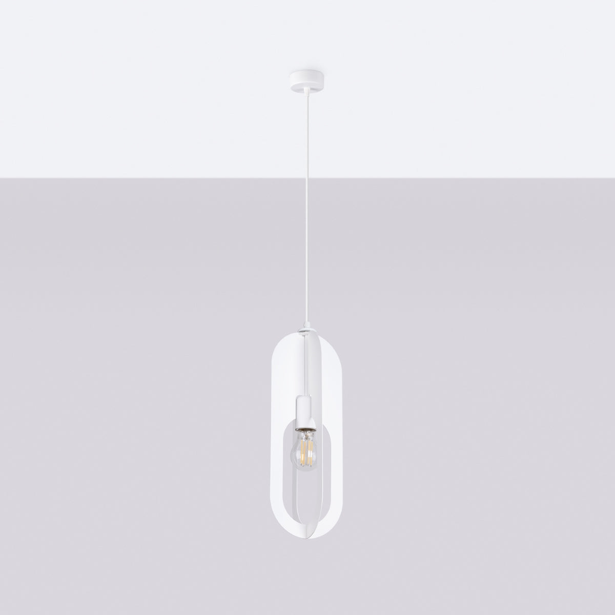 Pendelleuchte NICUS 1 Weiß Sollux Lighting