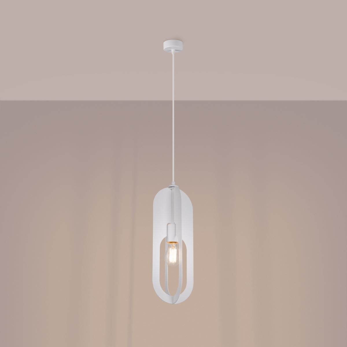 Pendelleuchte NICUS 1 Weiß Sollux Lighting