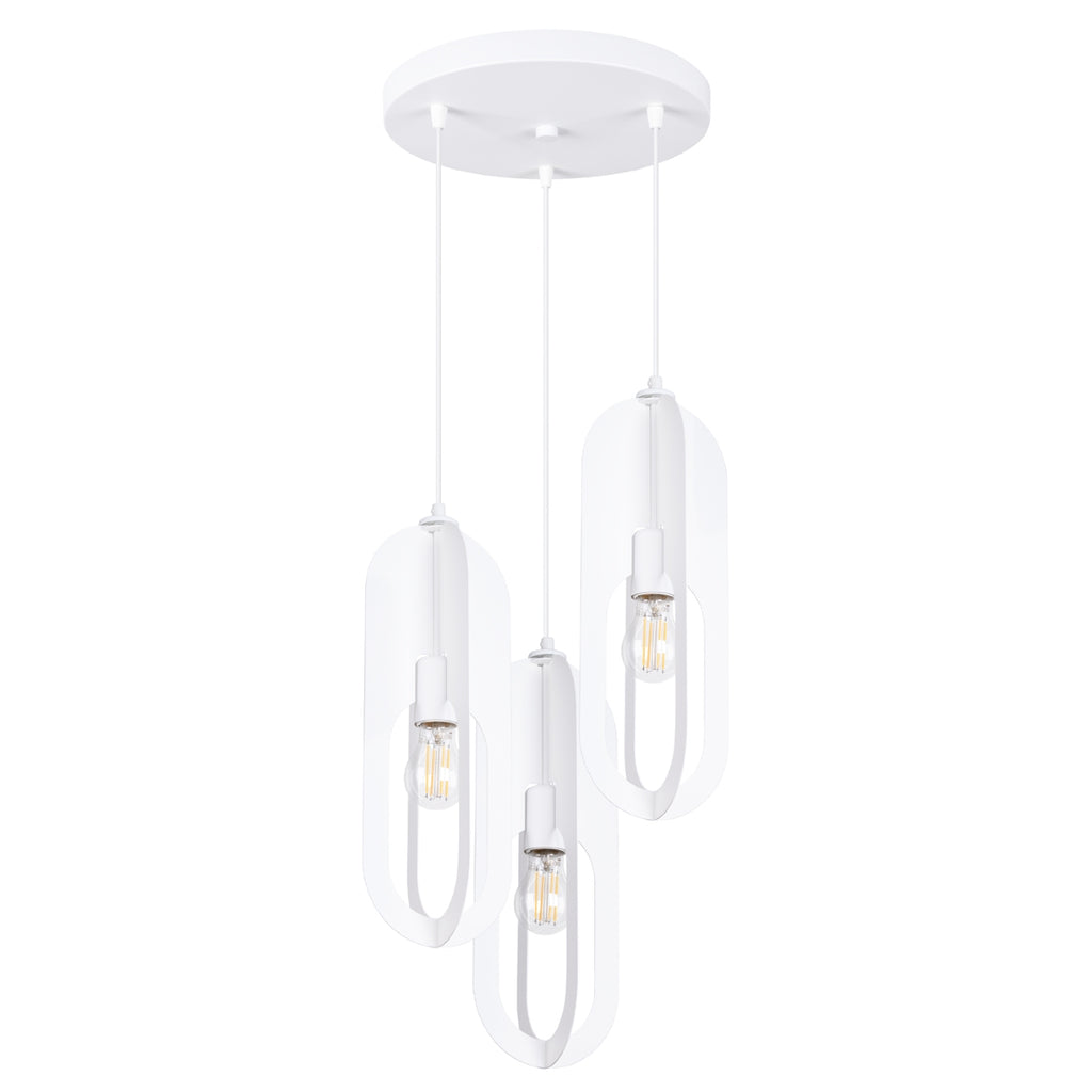 Pendelleuchte NICUS 3P Weiß Sollux Lighting