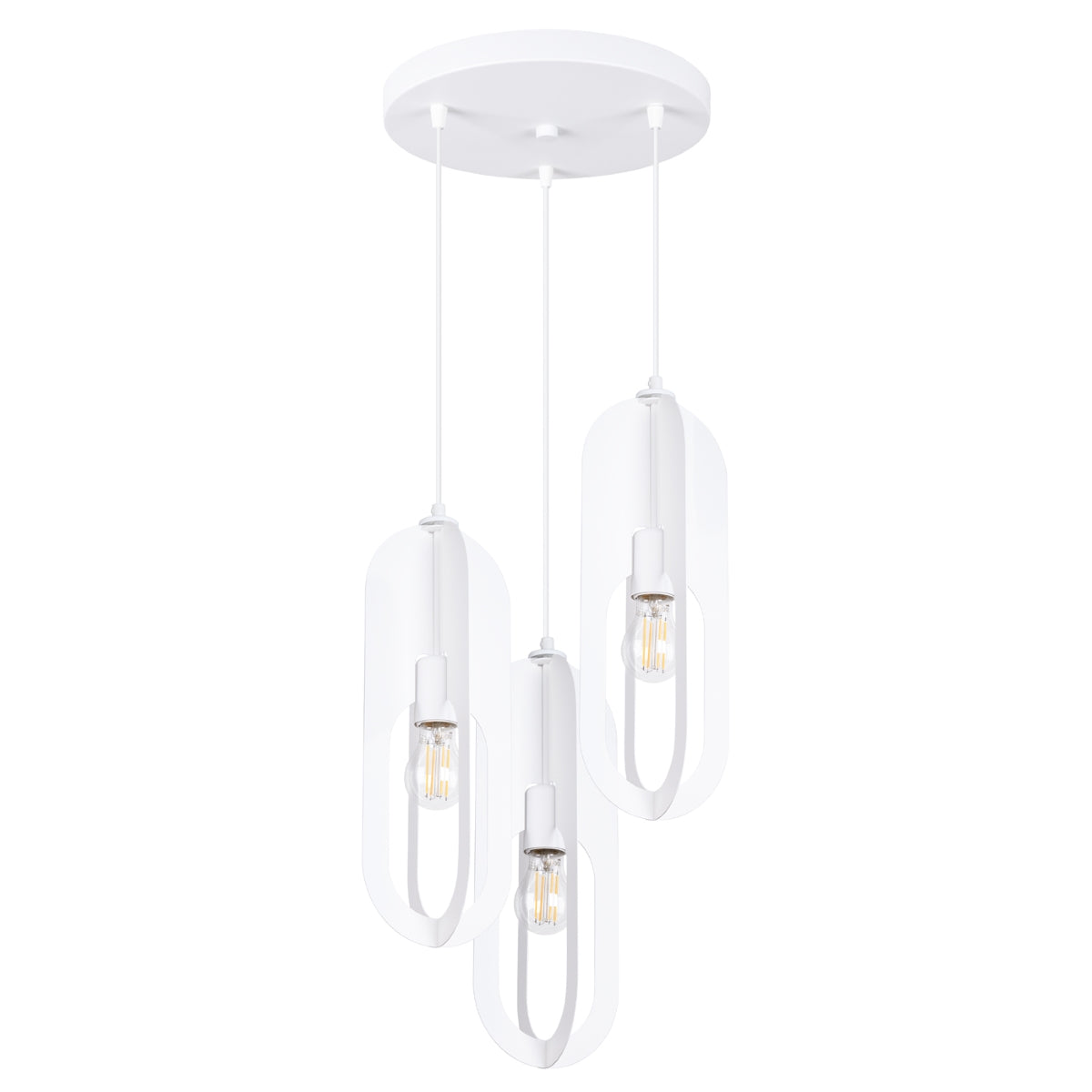 Pendelleuchte NICUS 3P Weiß Sollux Lighting